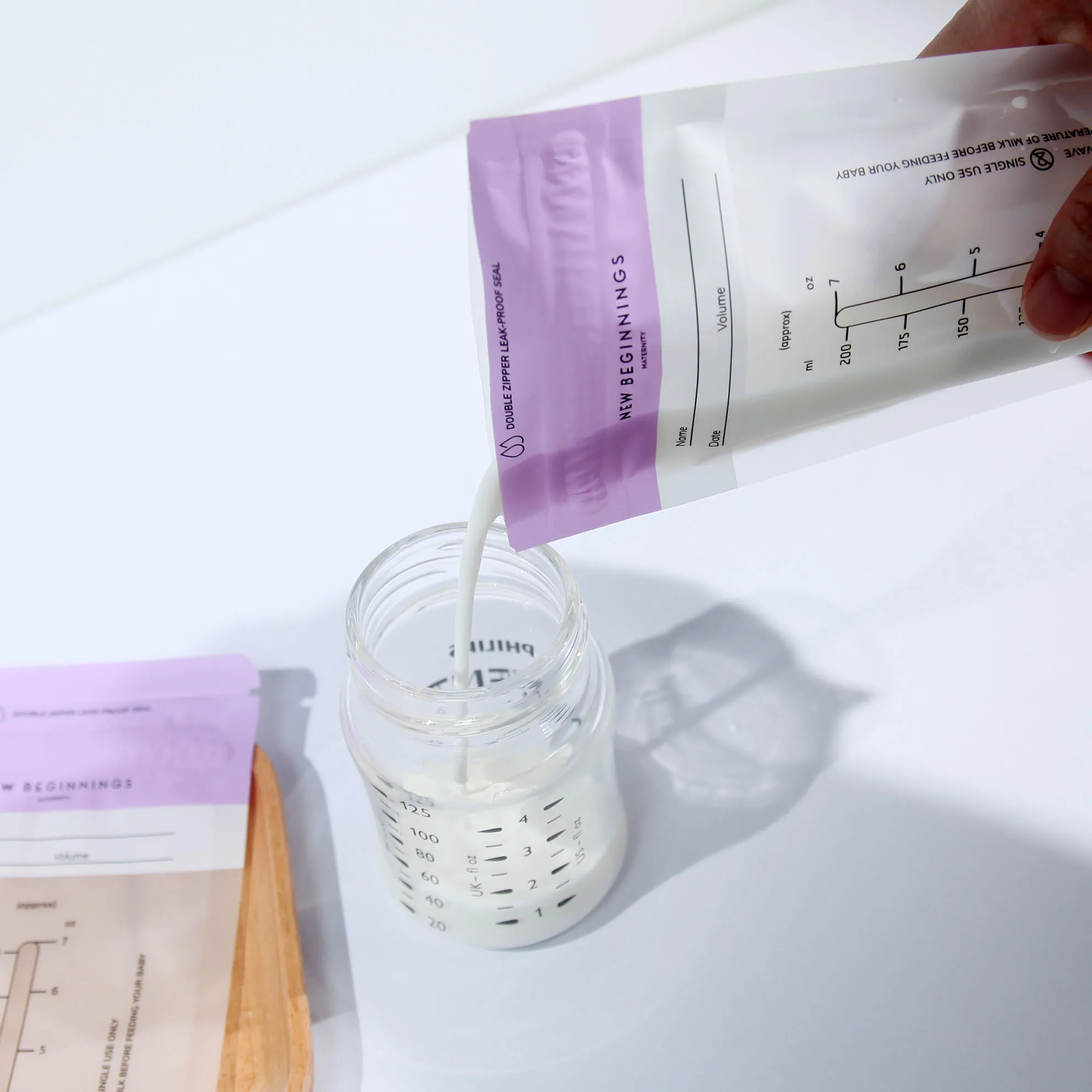 Custom Disposable Bpa Free Double Zipper Breastmilk Storage Bags