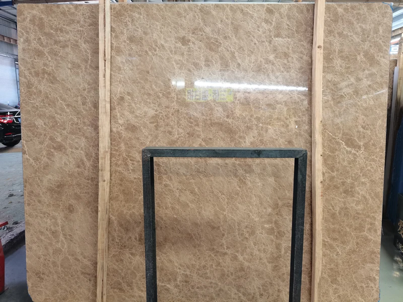 Natural Polished Marble Big Slab Beige Marble Light Emperador Marble Stone