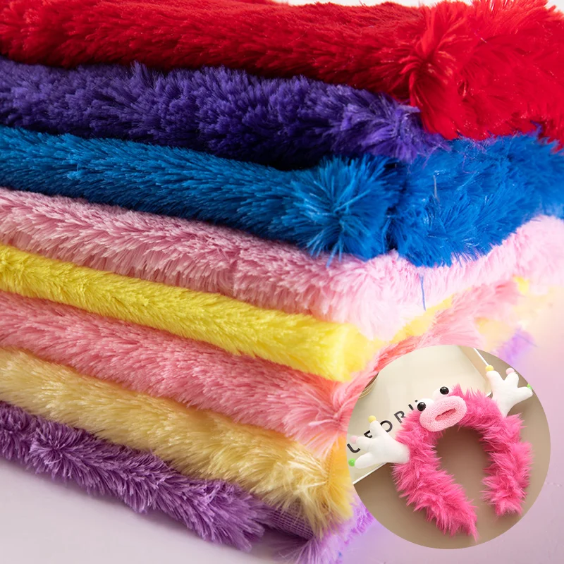 Хит продаж одежда для багажа домашний текстиль материал от морщин 10 мм 20 30 длинные волосы полиэфирная плюшевая игрушечная ткань