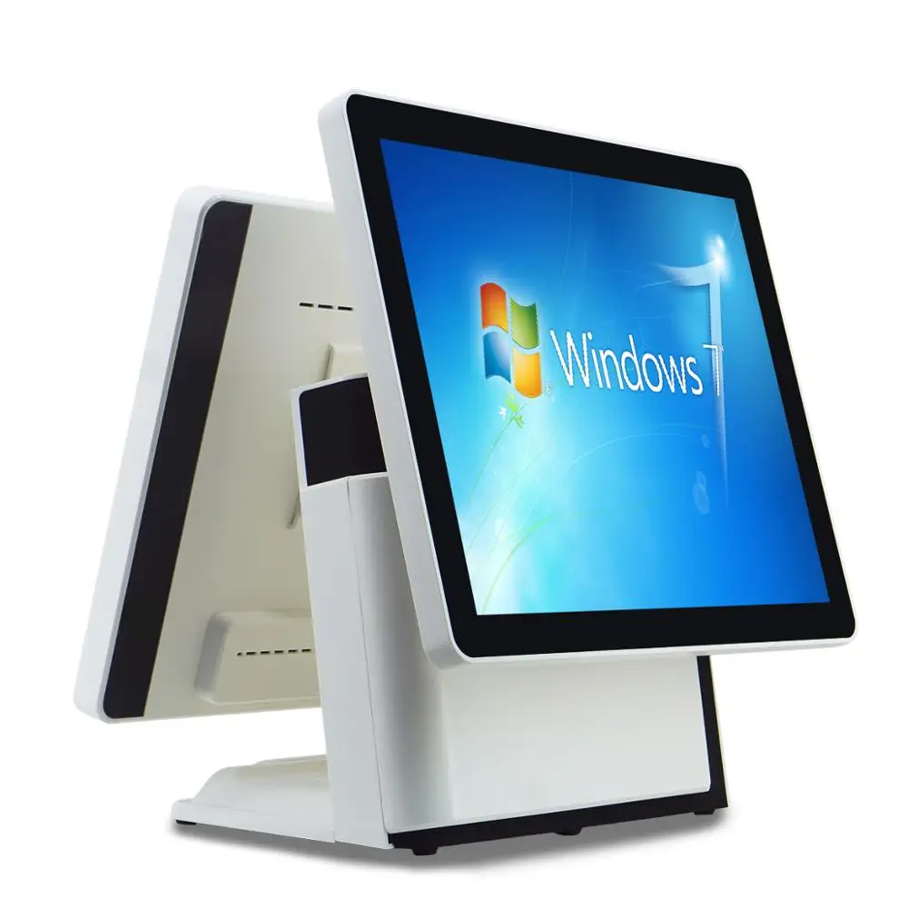 17 inch pos windows dual screen electronic cash register for supermarket and restaurant