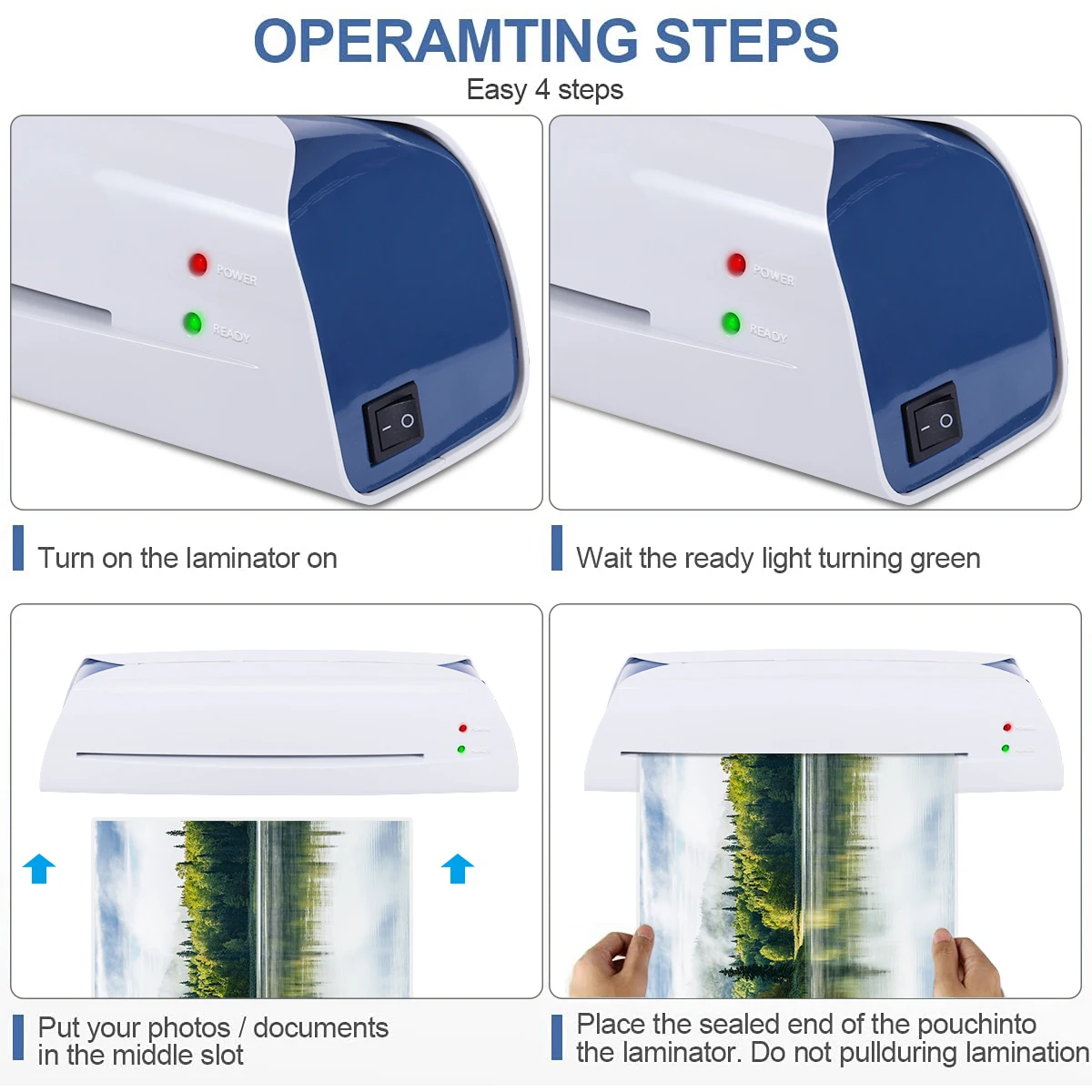 LM2008 Настольный ламинатор для документов фотоламинатор домашний A4
