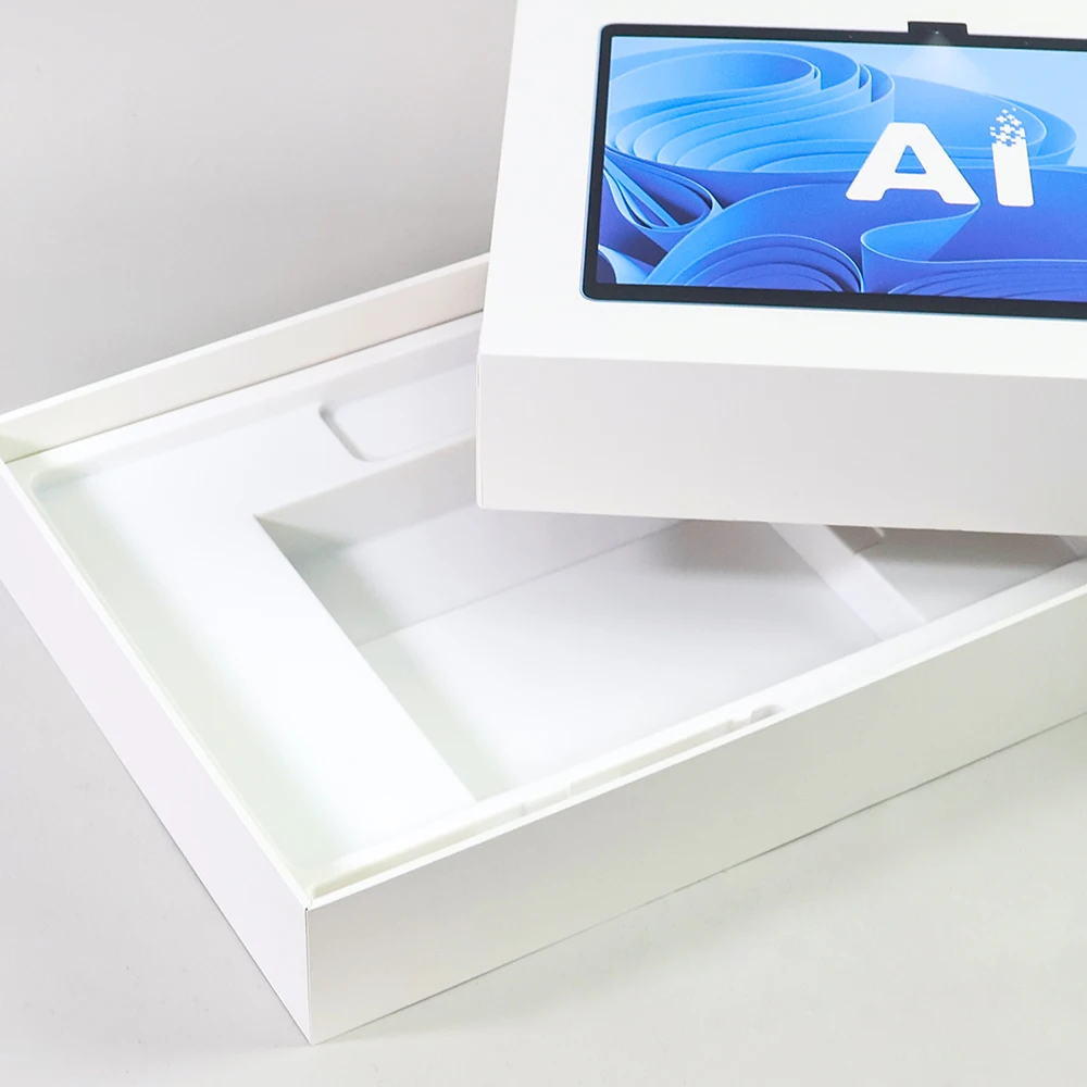 Custom-Printed AI Smart Machine Lid and Base Gift Box with Inner Lining and Protective Closure