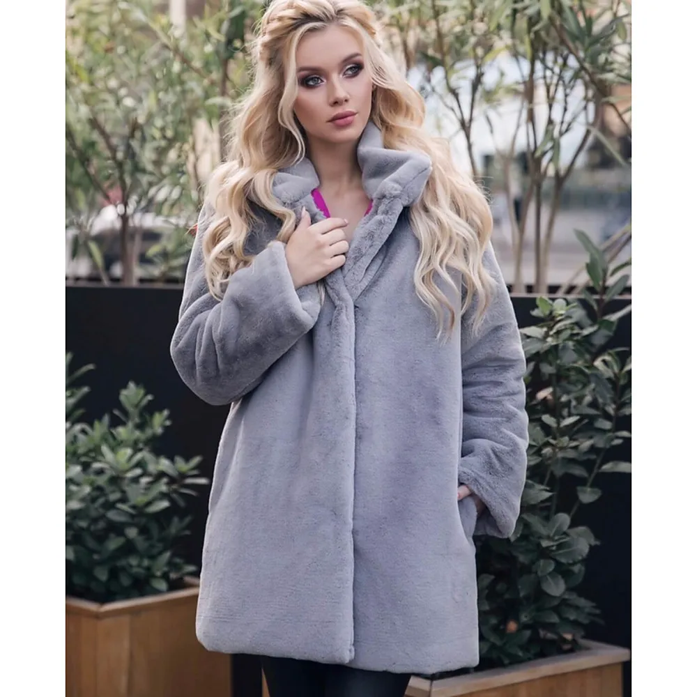 Rabbit Fur Coats Girls Fur Coat  Vendors Manufacturer True Quality Fur Coat