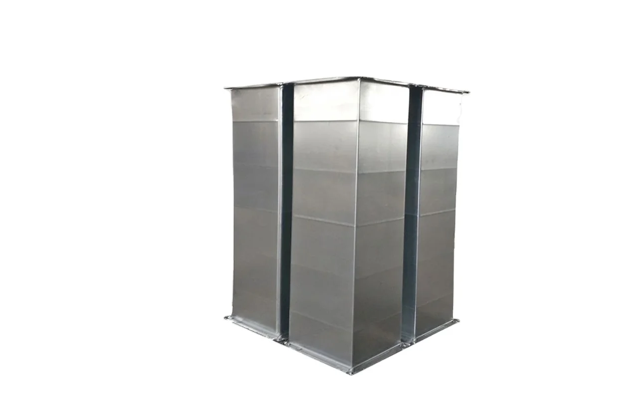 Industrial Galvanized Steel Rectangular Spiral Duct for Outdoor AC Systems for Hospitals Schools Halls Gyms