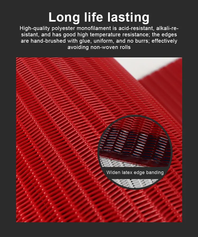 Factory polyester spiral linear wire screen conveyor yarn conveyors pet woven mesh belt 