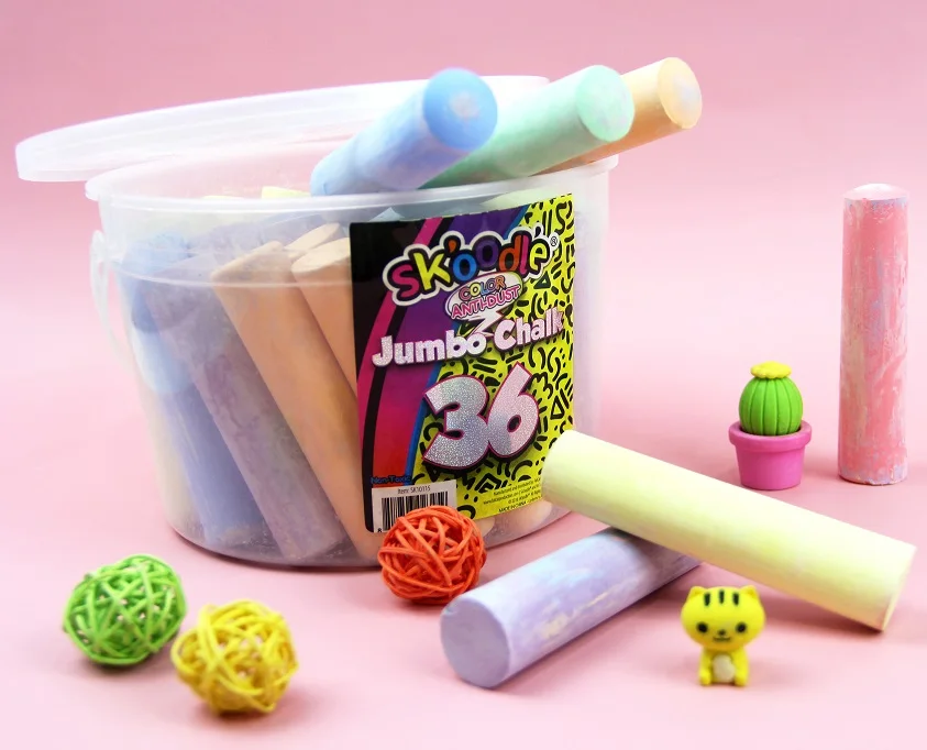  Уличный Мел для тротуара Jumbo нетоксичный разные цвета Детский рисунок