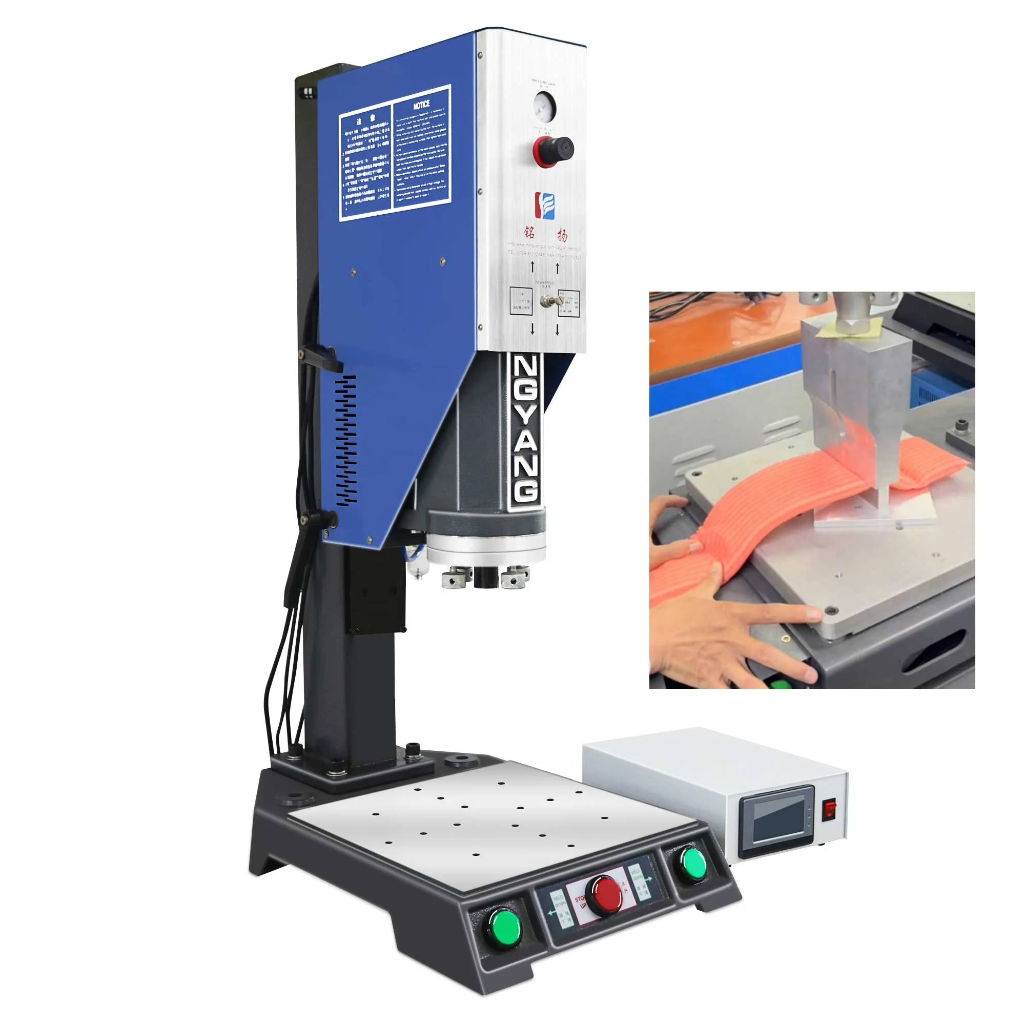 20KHZ Dish Cleaning Sponge Pad Ultrasonic Machine Semi-automatic Plastic Welder Ultrasonic welding Machine