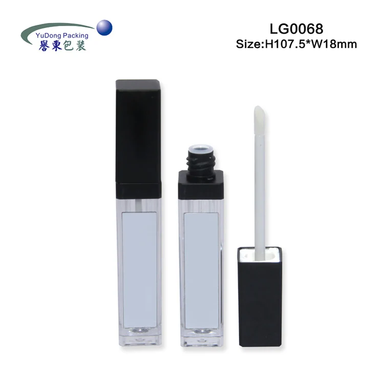 Wholesale Led Light Custom Design Plastic Empty Lip gloss Tubes Luxury Liquid Lipstick Container squeeze Lipgloss Bottle  With M