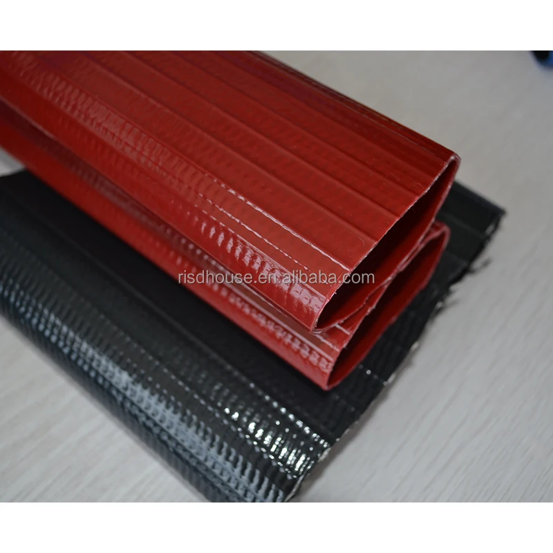 Risd High Pressure Pvc Flexible Water Discharge Irrigation Layflat Hose, Soft Pvc Flat Watering Tube Swimming Pool Hose