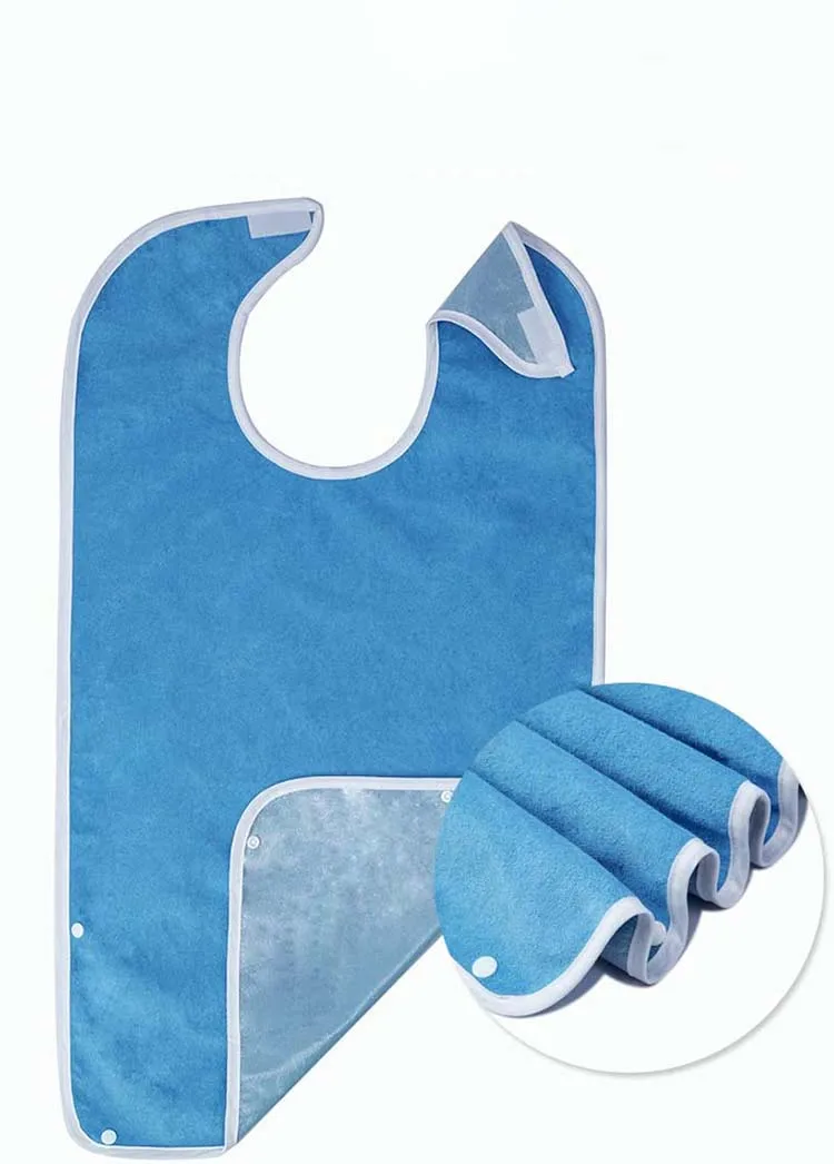 Customized Logo Print Aprons Kitchen Water Proof Disposable Adult Bibs For Elderly