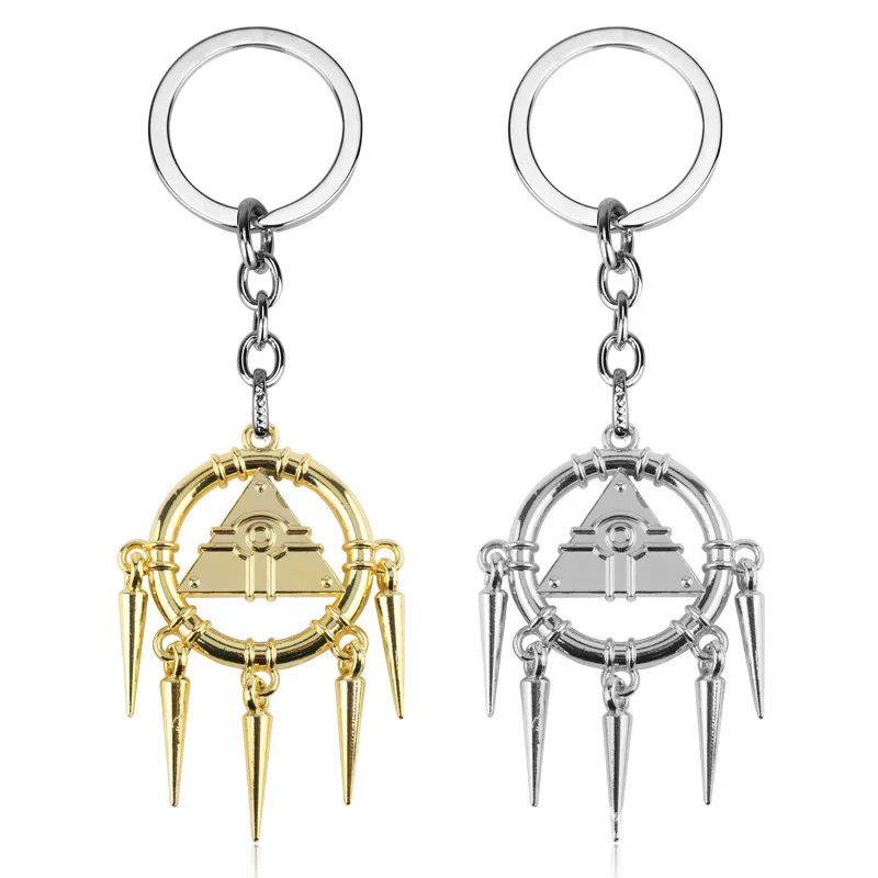 Anime Yu-Gi-Oh Millennium Wisdom Wheel 3d Pyramid Metal Keychain