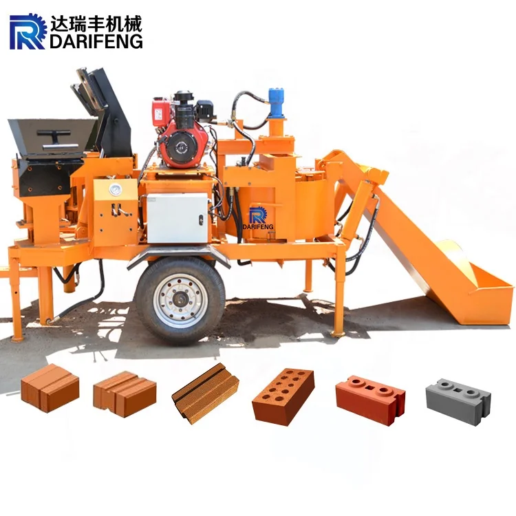 M7m1 Mobile Model Building House Clay Interlocking Brick Machine for Myanmar M7mi Twin Super Block Making Machine Price