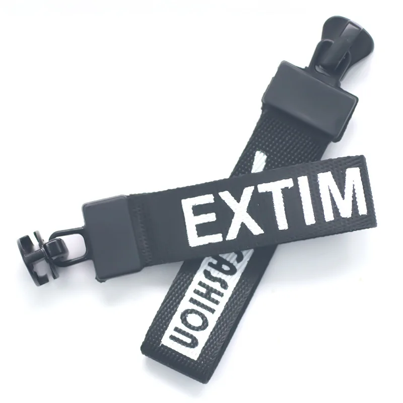 Pull-out custom LOGO slider heat transfer screen printing letter loop resin zipper head