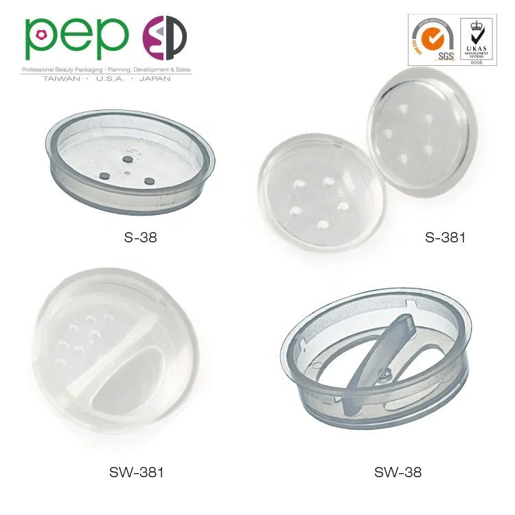 8g. Plastic Clear Thick Bottom PS Jars with ABS Black Lid  J-0838DRC