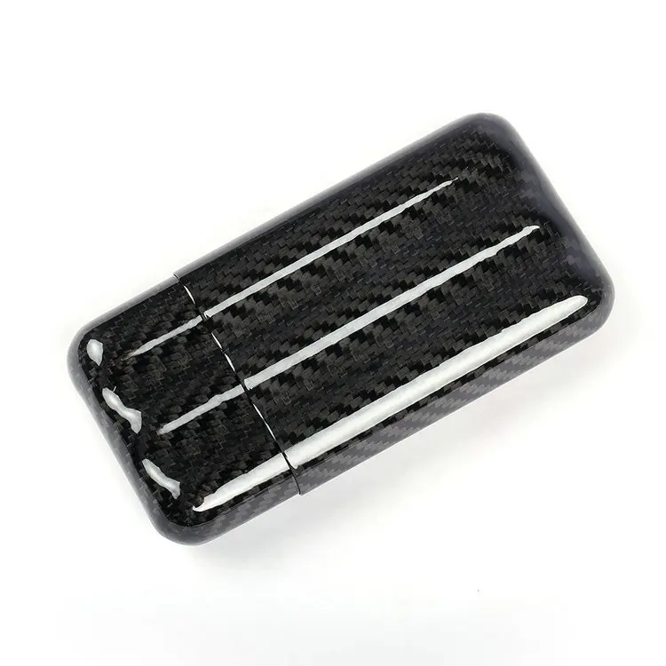wholesale promotional carbon fiber Cigar Storage humidor cigarette case