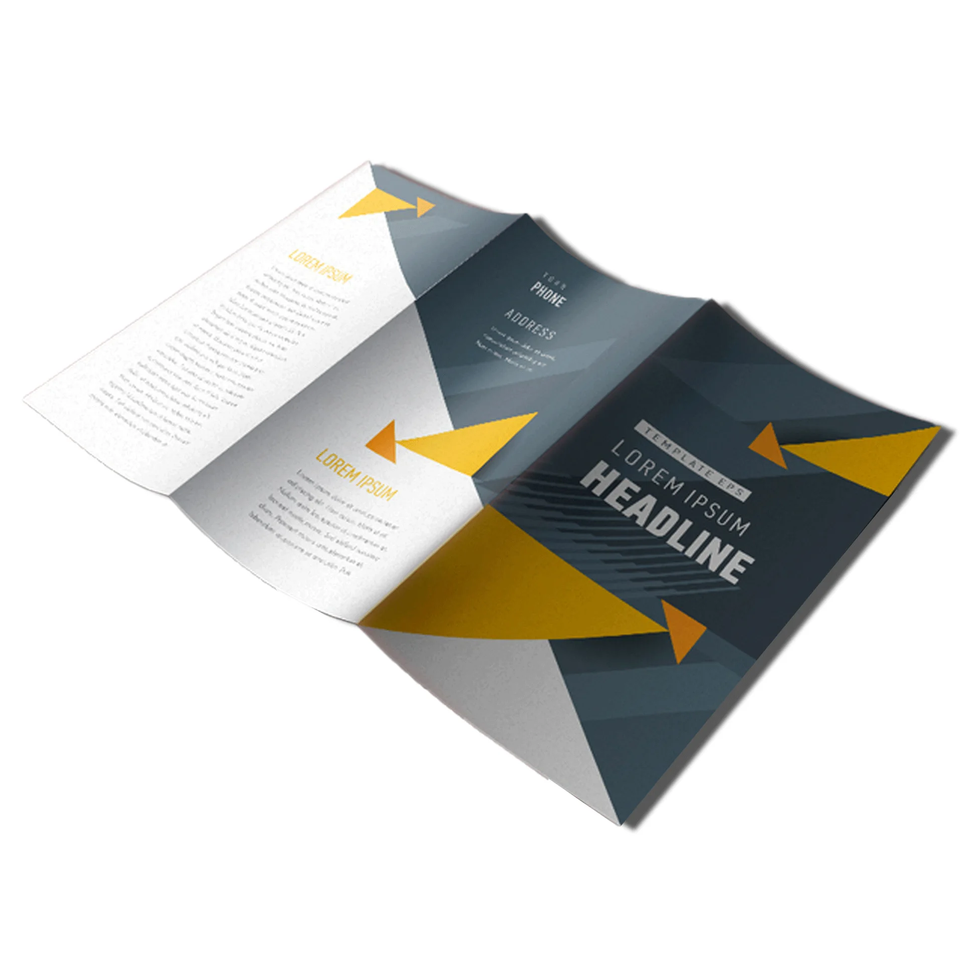 Custom Fold Leaflet Brochure A3A4A5 Low Moq Cheap Manual Invitation Promotion Advertising Instruction Brand Logo Flyer Printing