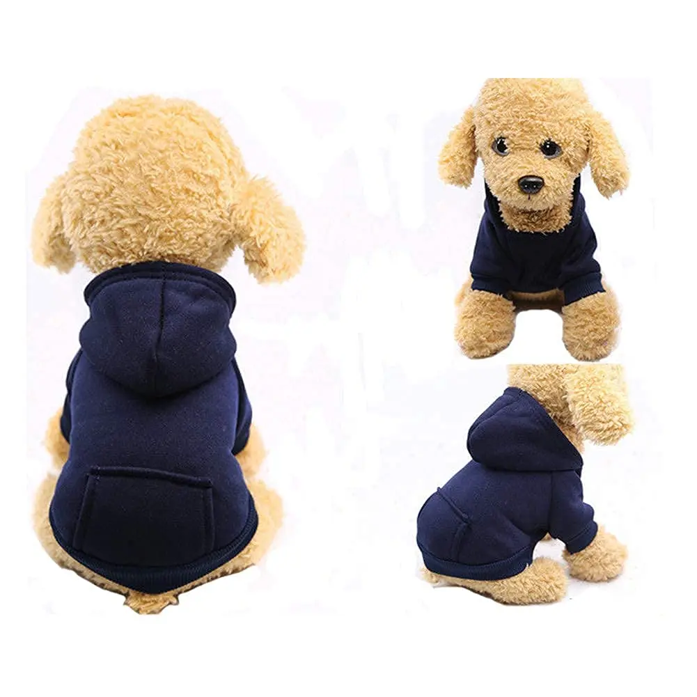 Wholesale winter pet sweater Teddy law fighting cowboy pocket hooded clothes cat and dog clothing pet clothes