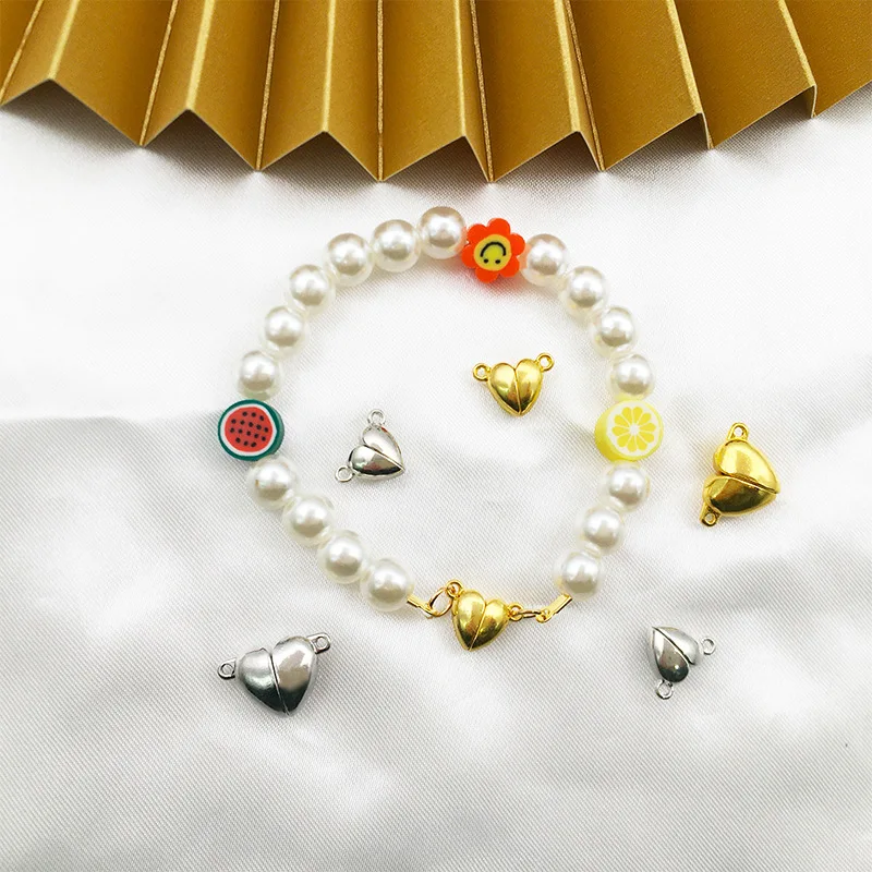 Queena Rhinestone Crystal Round Ball Mix Style Hook Jewelry Connector Closure Magnetic Clasps For Bracelet