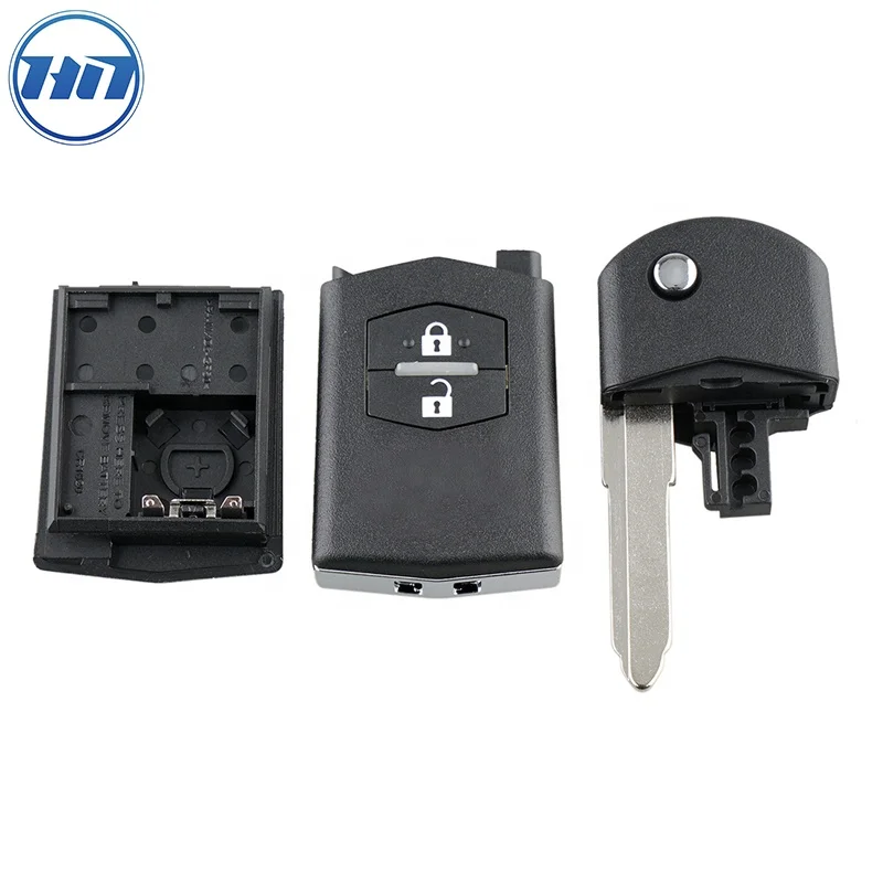 2 Buttons Flip Folding Remote Control Car Key Fob Shell Case for Mazda 3 5 6 RX8 MX5