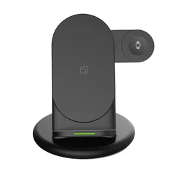 15W Mag Safe Wireless Charger 3 In 1 Wireless Charging Station For Iphone 12 13 Multiple Phones