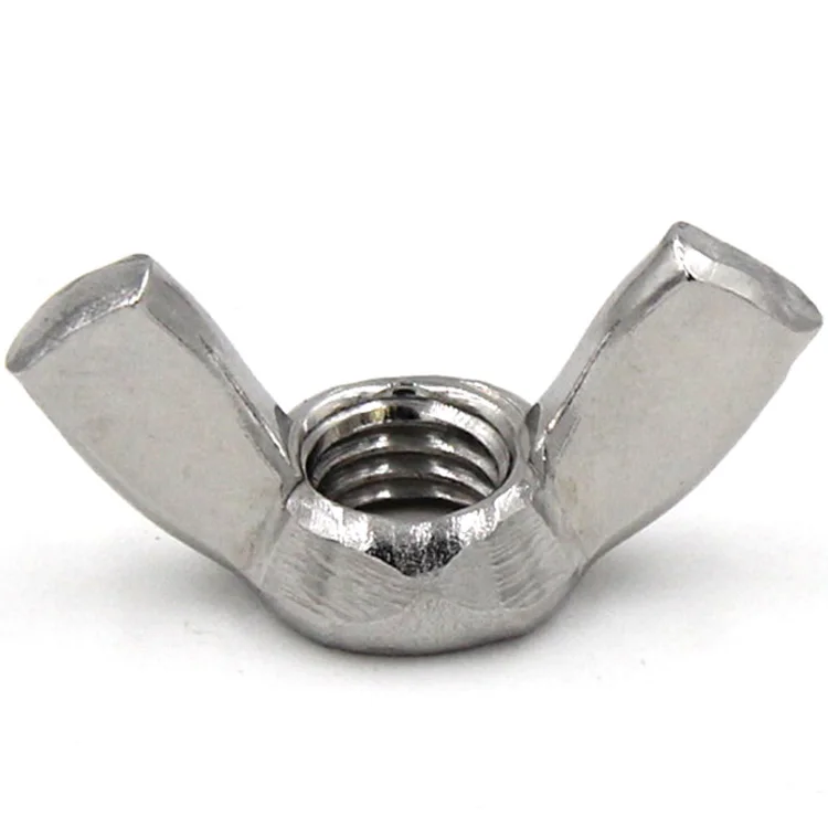 High-strength stainless steel  Butterfly type horn nut hand screw ingot wing nut M3M4M5M6M8M10