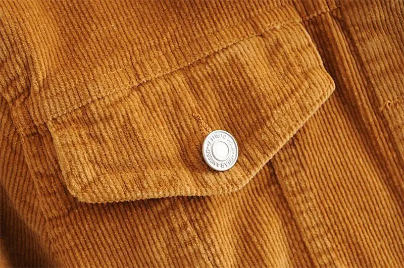 OEM Custom Wholesale Mens Corduroy Trucker Jacket Mens Overalls Vintage Cordoroy Coat