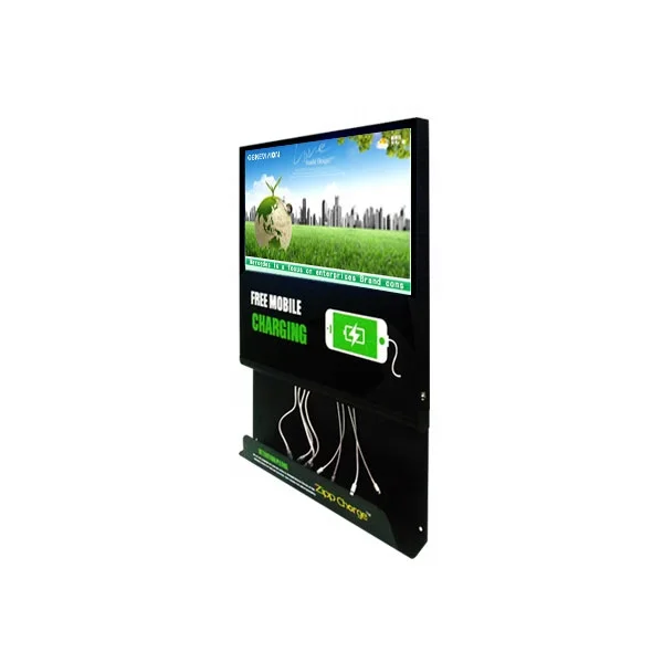 21.5 inch  Mobile Phone Charging station LCD digital signage displayer for advertising