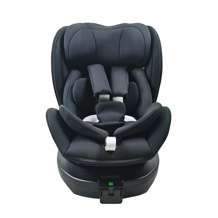 Wholesales 360 Swivel 0 - 36Kg Black Children Safety Car Seat With Isofix Interface