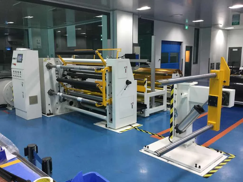 
PVC rigid sheet/PVC coated film/PVC lamination with PE film slitter machinery 