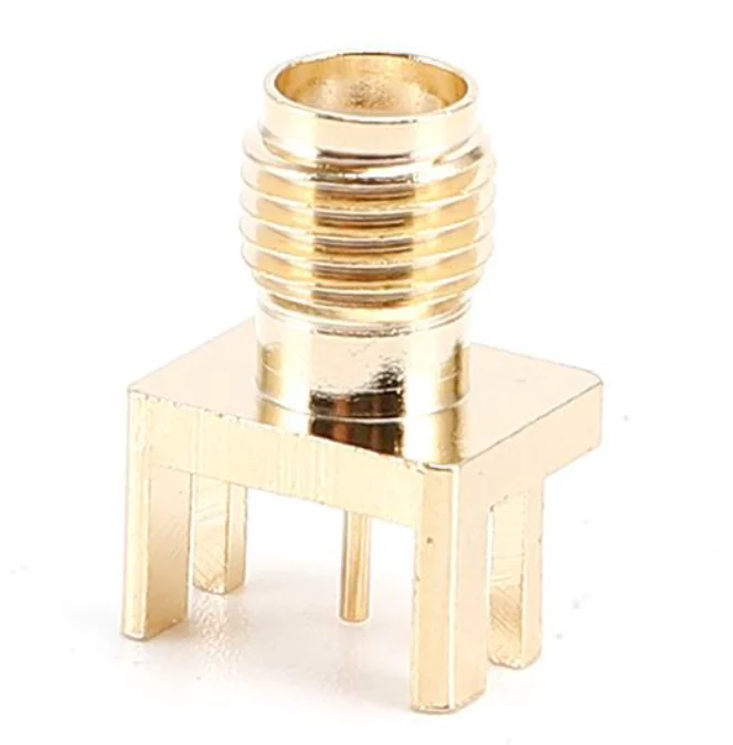 SMA-KE-895-H14.2-1.6 Edge Mount SMA Jack Straight SMA Female Connector