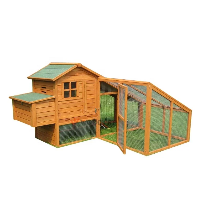 Fir Wooden trapezoid run for chicken coop direct