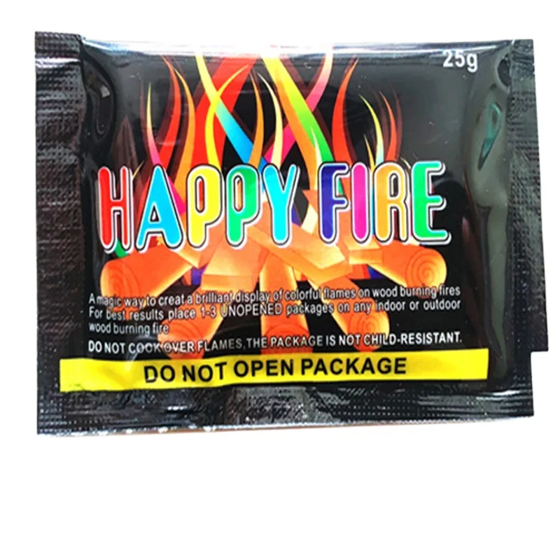 30G Colorant Wood Burning Color Fire Flame Mystical Fire Camping Pouches Art Color Changer Powder Colour Fire Magic