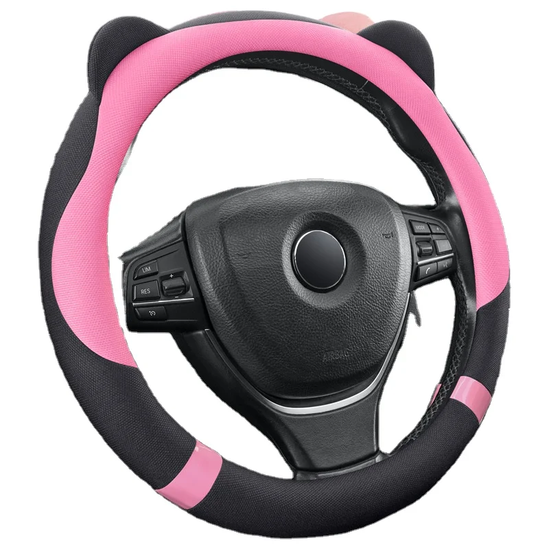 New fashion cute linen ladies car steering wheel cover