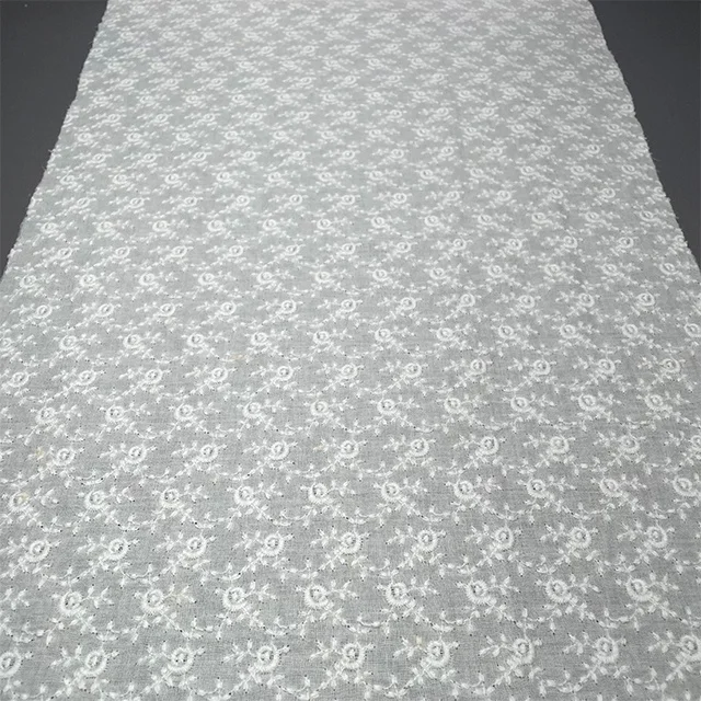 TUTON TC Cotton Fabric French Lace Embroidery Fabric For Dress