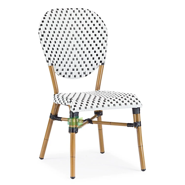 (E1121) Стулья для коммерческих ресторанов, французских бистро, Ротанговые уличные стулья для кафе