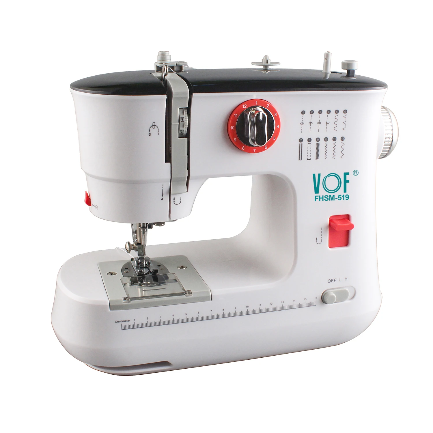 Mini 12 Stitches Sewing Machine Household Multi function Double Thread And Speed Free-Arm Crafting Mending Home Machine