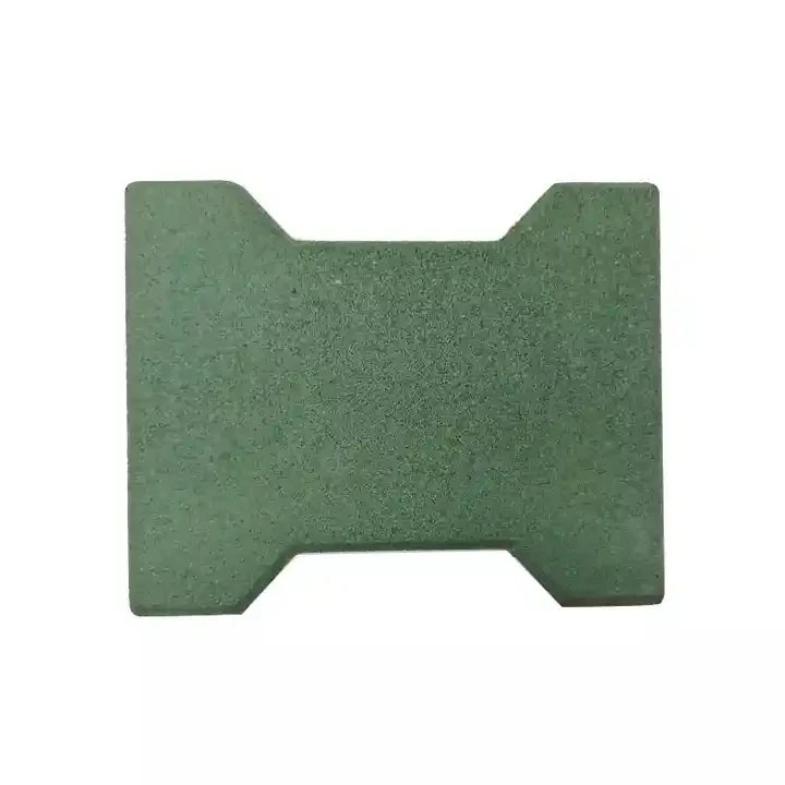 Factory direct rubber flooring pavers Wear-resistant recycled rubber bricks High quality dog bone rubber pavers