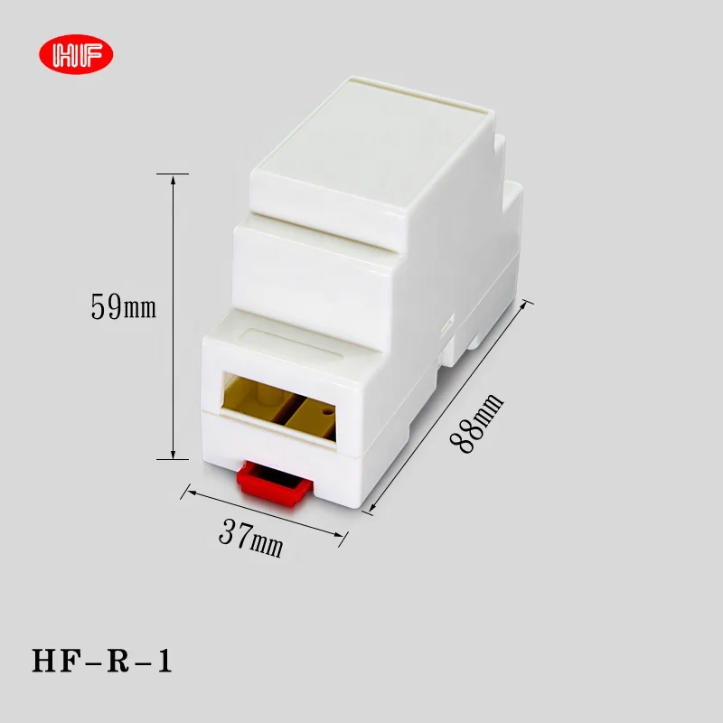 Electronic plastic enclosure din rail box enclosure for terminal block housing