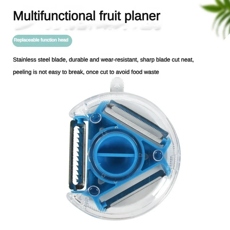 3 In 1 Multi-function Stainless Steel Magic Fruit And Vegetable Slicer, Potato Cutter And Peeler Kitchen Tool