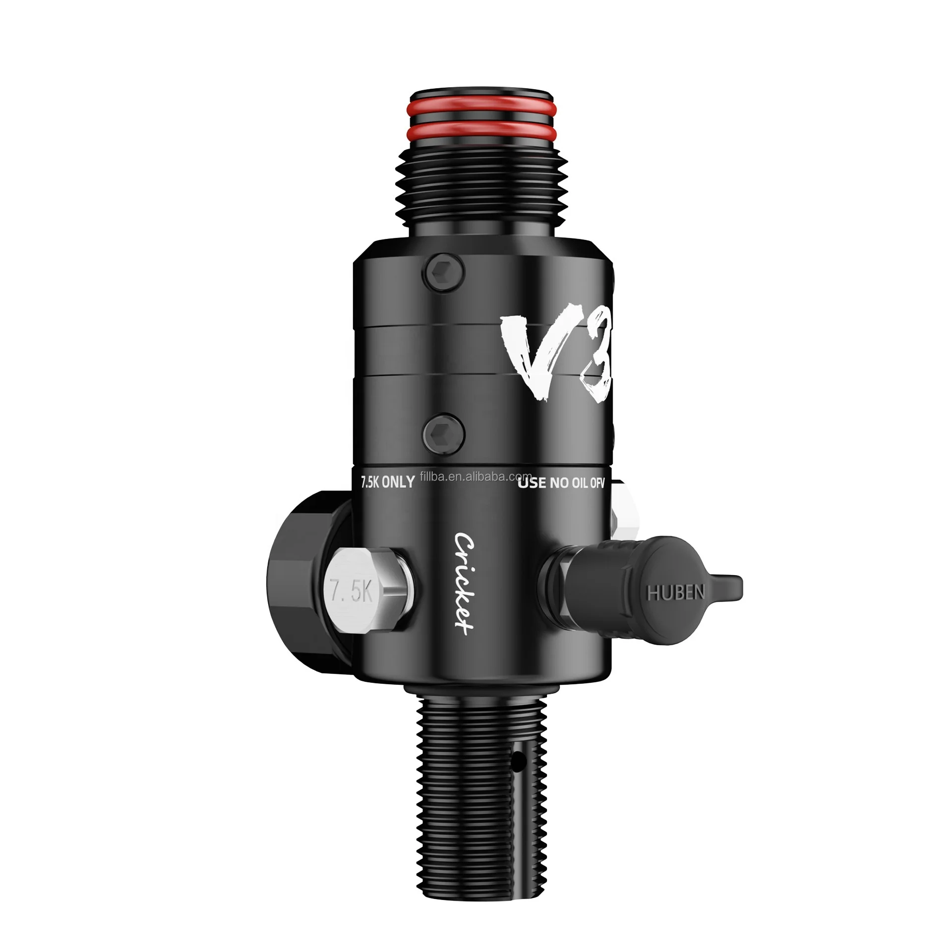 Huben Power 360 Degree Rotatable Bonnet PCP Paintball Regulator Cricket V3 Air HPA High Pressure Tank Regulator