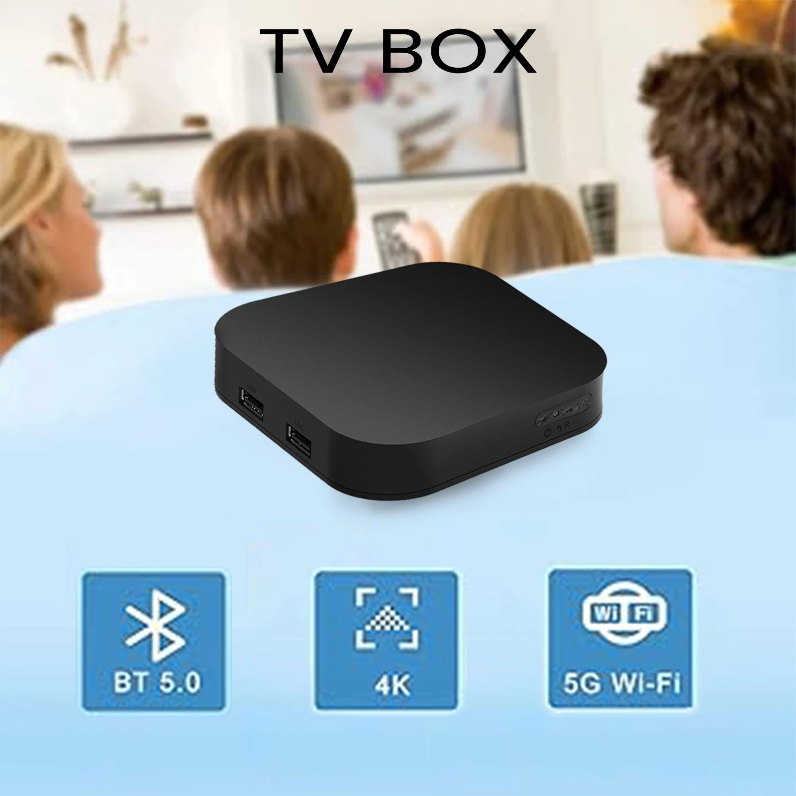 2024 Hot Sale Android tv box Atv 4k Smart tv box Dual Wifi Android 10 Customized Ott Android tv box