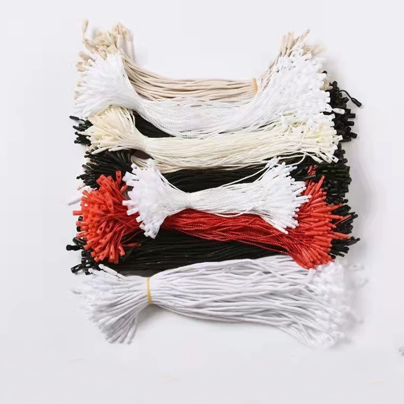 New Design Plastic Seal Tags General Nylon Rope Hang Tag Fastener Garment Tagging String