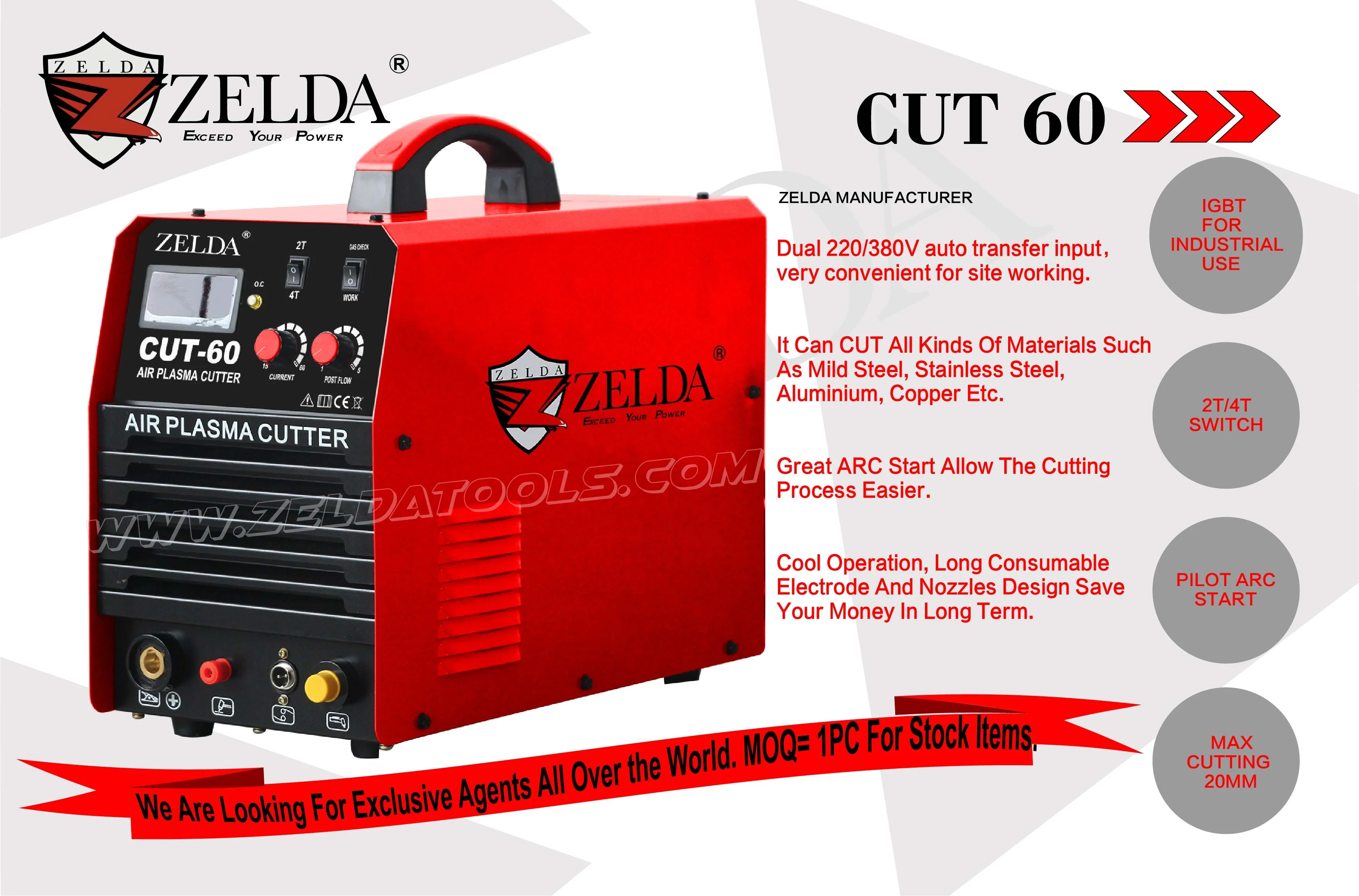 High performance plasma cutter 220v 1phase portable air plasma cutter inverter other arc welder