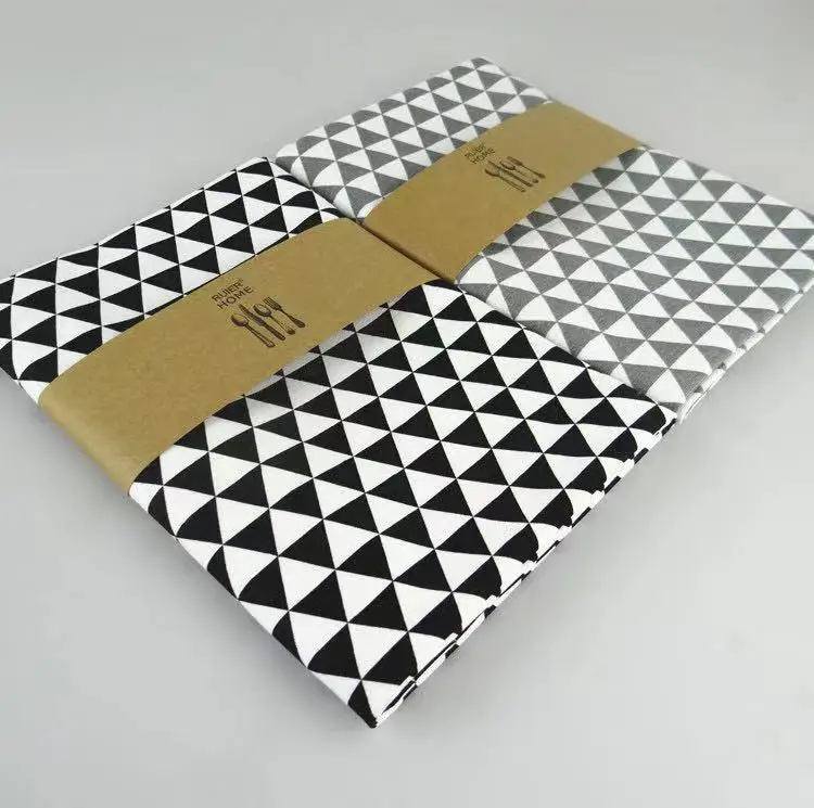 custom digital printed double-sided printed table mat creative dining mat tea towel