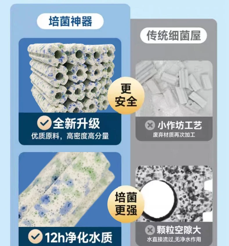 Aquarium Bacteria House Bio Filter Media Activated Carbon Water Purification Materials Fish Tank Filter Medias