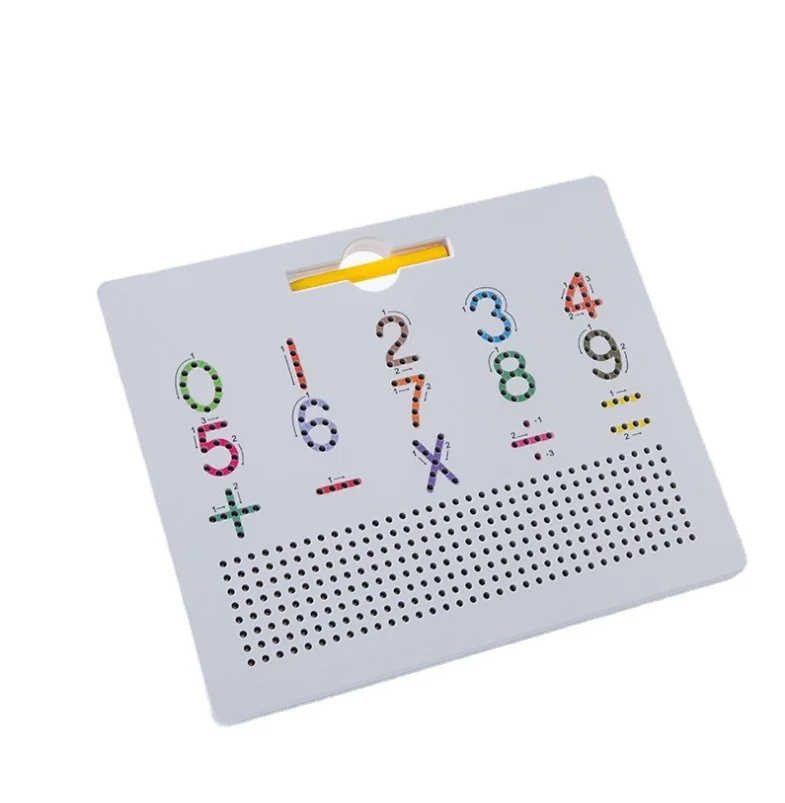 Montessori Magnet Number Practise Board Educational Sensory Teaching Aids Toddler English Alphabets Toys For Kids Boys Girls