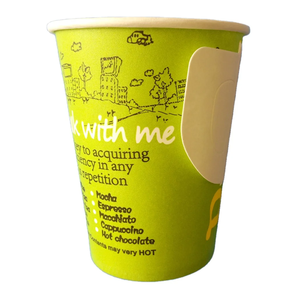 
Disposable Paper Cup with Handle Cups Wholesale Coffee Paper Cups 