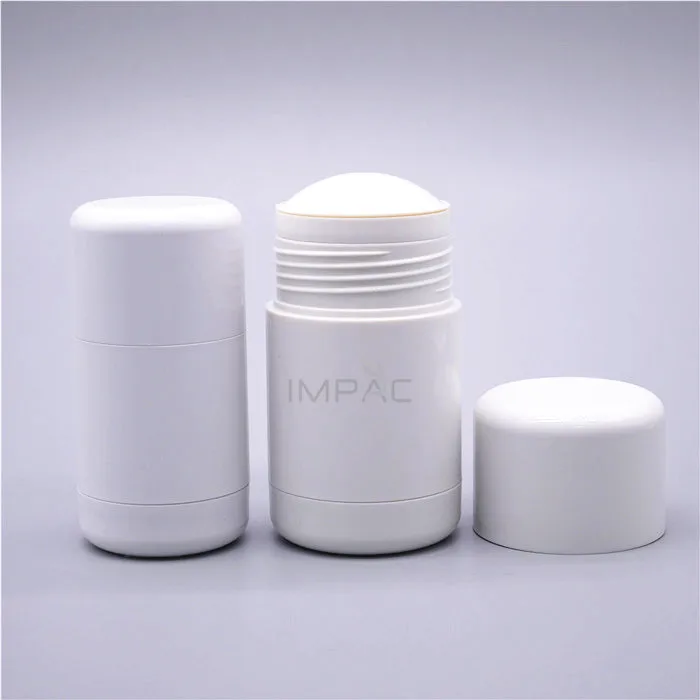 Plastic Empty Replaceable Cosmetic Deodorant Stick Container 50ml Tube Packaging 50g for Balm