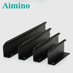 AIMINO Aluminum Metal Hidden Drawer Hardware Kitchen Cabinet Pull Handles