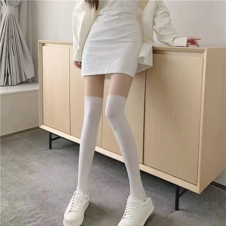 2024 Fashion Popular Wholesale Charm Hot 2 colors Transparent Women Pantyhose Tights